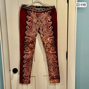 Etro Couture Paisley Skinny Jeans Size 31
